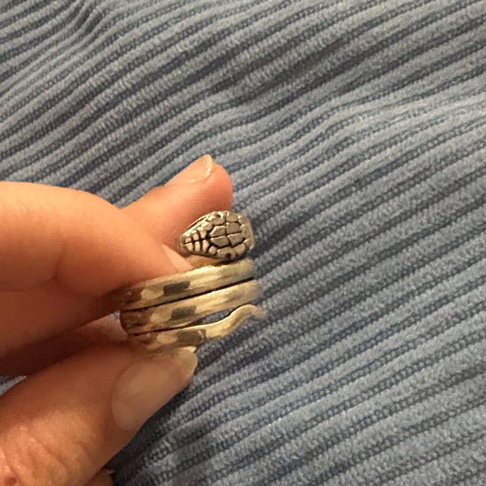 Silver Snake Ring - image 3
